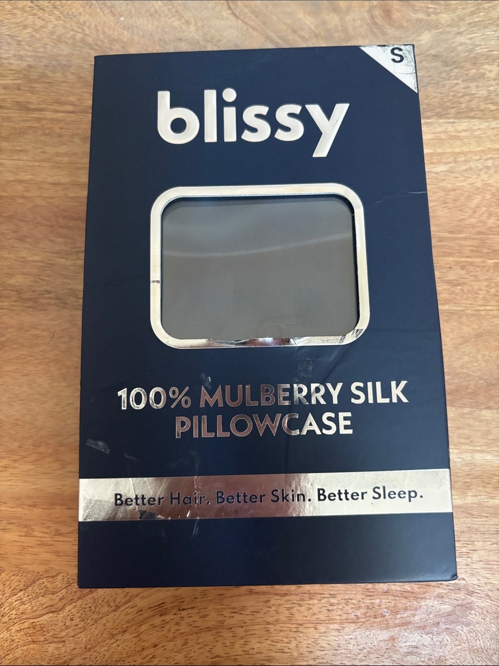 blissy 100% Mulberry Silk Pillowcase - Navy